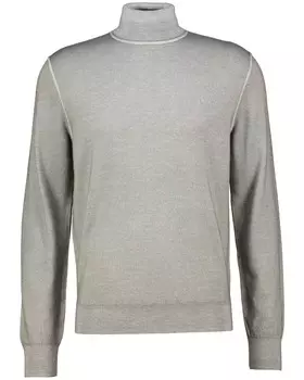 Шерстяной свитер Artulo с высоким воротником Boss, серый
