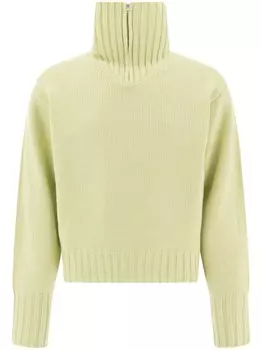 Шерстяной свитер Auralee, зеленый