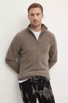 Шерстяной свитер Barbour, бежевый