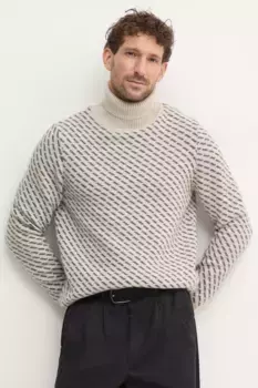 Шерстяной свитер Barbour, бежевый