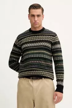 Шерстяной свитер Barbour, черный