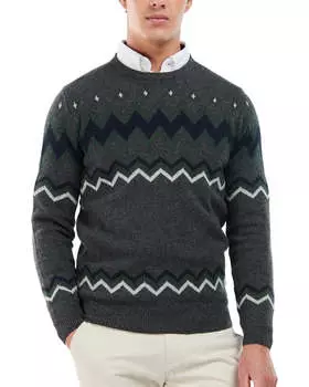 Шерстяной свитер Barbour Regis, цвет charcoal