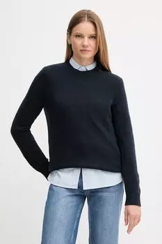 Шерстяной свитер Barbour, темно-синий