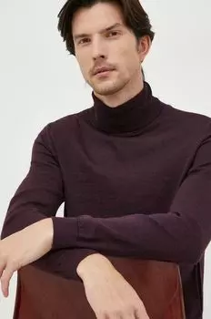 Шерстяной свитер Boss, гранат