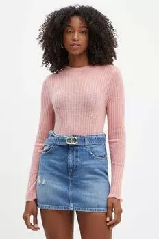 Шерстяной свитер Boss Orange, розовый