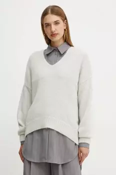 Шерстяной свитер Boss Orange, серый