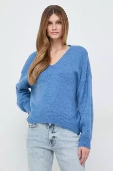 Шерстяной свитер Boss Orange, синий