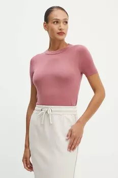 Шерстяной свитер Boss, розовый