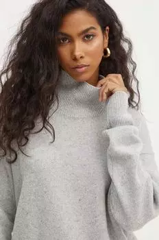 Шерстяной свитер Boss, серый