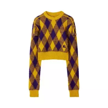 Шерстяной свитер Burberry Argyle Груша