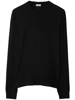 Шерстяной свитер Burberry, черный