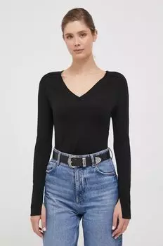 Шерстяной свитер Calvin Klein, черный