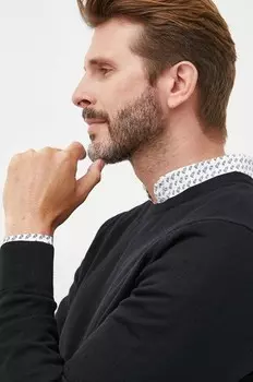 Шерстяной свитер Calvin Klein, черный