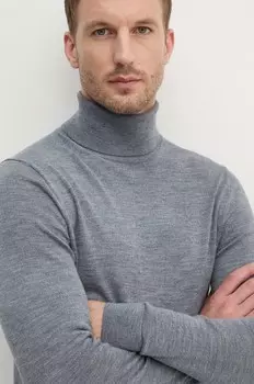 Шерстяной свитер Calvin Klein, серый