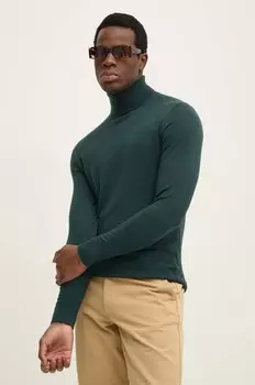 Шерстяной свитер Calvin Klein, зеленый