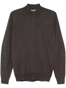 Шерстяной свитер Corneliani, коричневый