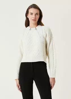 Шерстяной свитер цвета экрю Fusalp