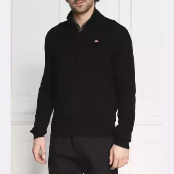 Шерстяной свитер Damavand стандартного кроя Napapijri, черный