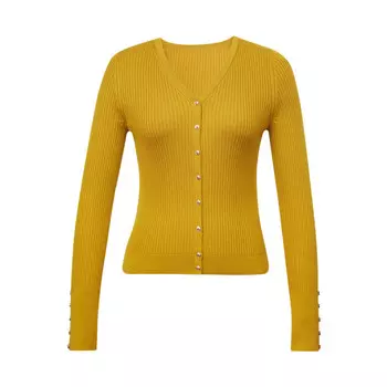 Шерстяной свитер Deep Breath с металлической пряжкой, куркума