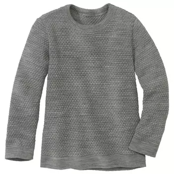 Шерстяной свитер Disana Kid's Wabenstrick Pullover, серый