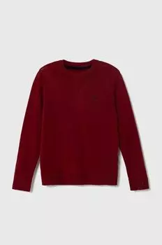 Шерстяной свитер для мальчика Pepe Jeans, гранат