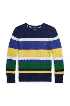 Шерстяной свитер для мальчика Polo Ralph Lauren, зеленый