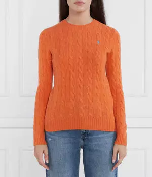 Шерстяной свитер Джулианна Slim fit Polo Ralph Lauren, оранжевый
