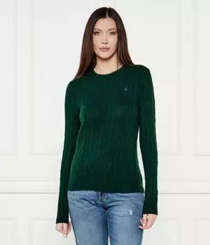 Шерстяной свитер Джулианна Slim fit Polo Ralph Lauren, зеленый