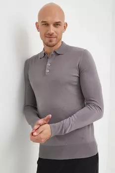 Шерстяной свитер Emporio Armani, серый