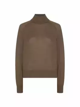 Шерстяной свитер Erika Cavallini, коричневый