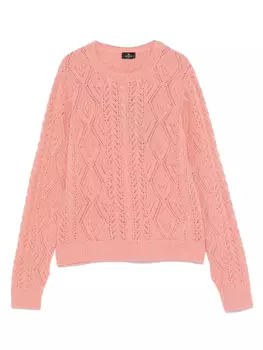 Шерстяной свитер ETRO, розовый