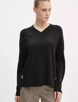 Шерстяной свитер G-Star Raw, черный