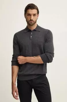 Шерстяной свитер Guess, серый