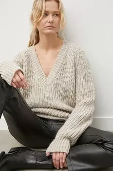 Шерстяной свитер Herskind, бежевый