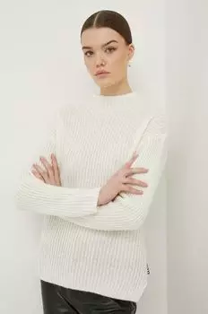 Шерстяной свитер Hugo, бежевый