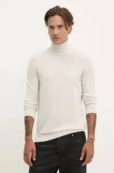 Шерстяной свитер Hugo, бежевый