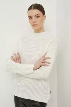 Шерстяной свитер Hugo, бежевый