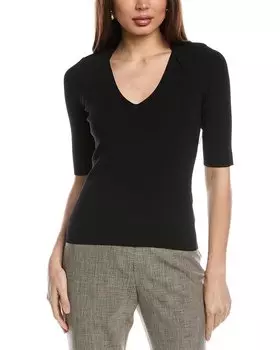 Шерстяной свитер Hugo Boss Fezania, черный