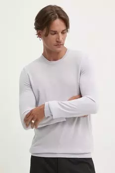 Шерстяной свитер Hugo, фиолетовый