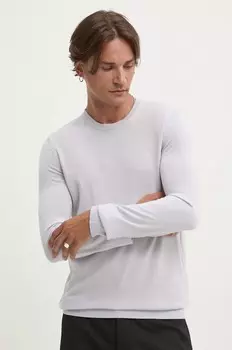 Шерстяной свитер HUGO, фиолетовый