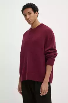 Шерстяной свитер HUGO, гранатовый