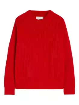 Шерстяной свитер JIL SANDER, красный