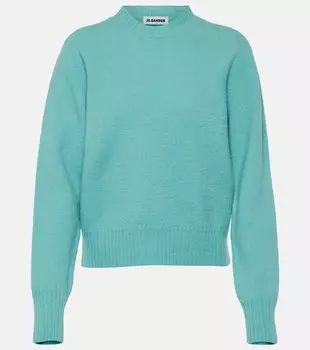 Шерстяной свитер Jil Sander, синий