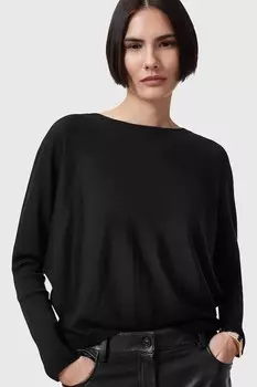 Шерстяной свитер JULIEANA Allsaints, черный