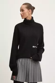 Шерстяной свитер Karl Lagerfeld Jeans, черный