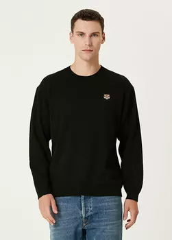 Шерстяной свитер Kenzo, черный