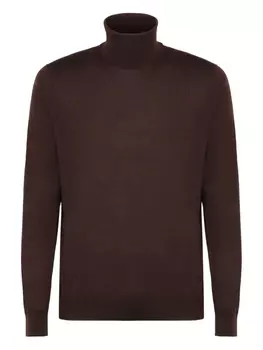 Шерстяной свитер Kiton, коричневый