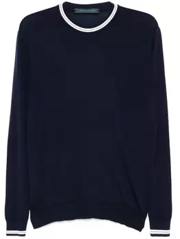 Шерстяной свитер Kiton, синий