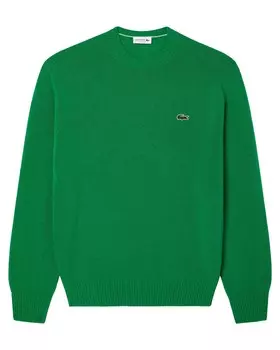 Шерстяной свитер Lacoste, зеленый