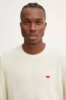 Шерстяной свитер Levi's, бежевый